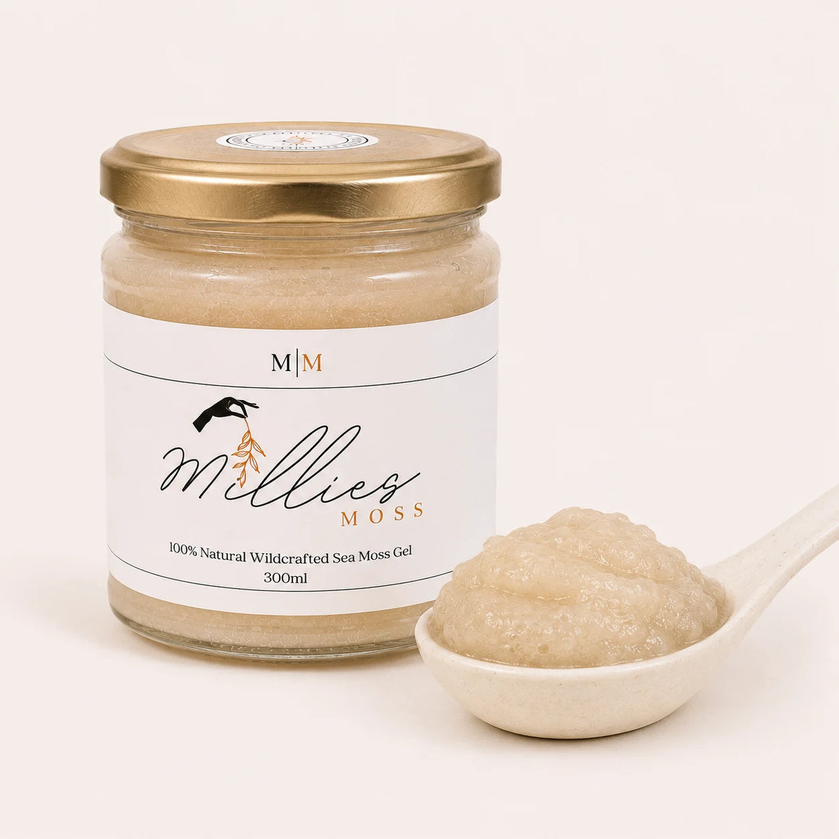 Golden Sea Moss Gel, ready for a spoonful