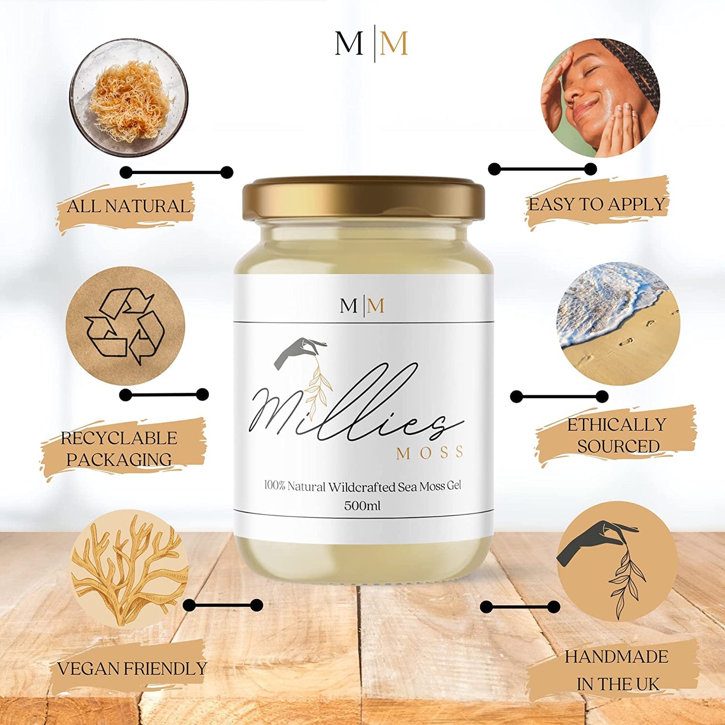 Millie's Premium Golden Sea Moss Gel