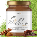 Jar of Sea Moss Gel Infused Cocoa, Matcha & Cinnamon with powders