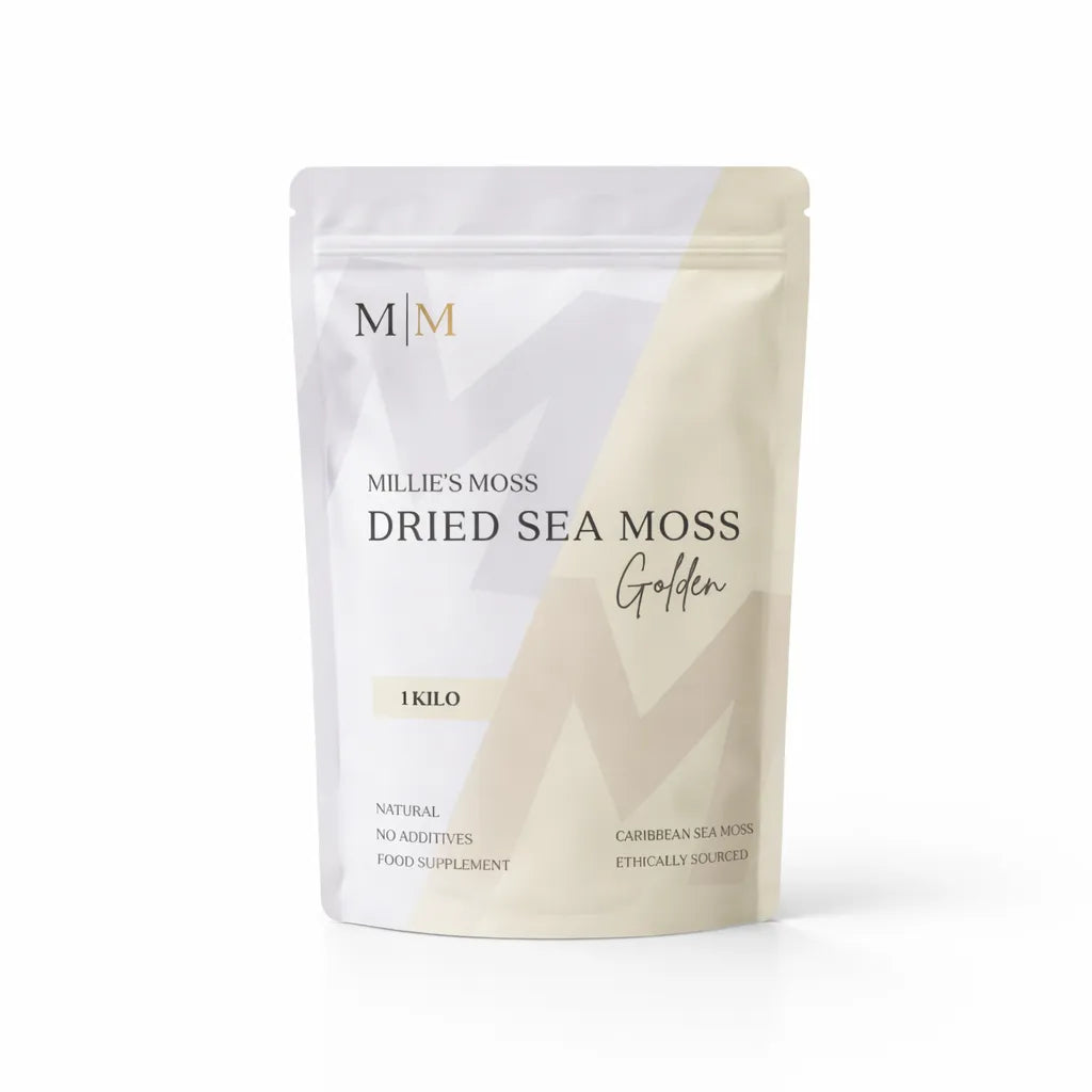 Millies Moss natural wildcrafted dried sea moss 1kg pouch