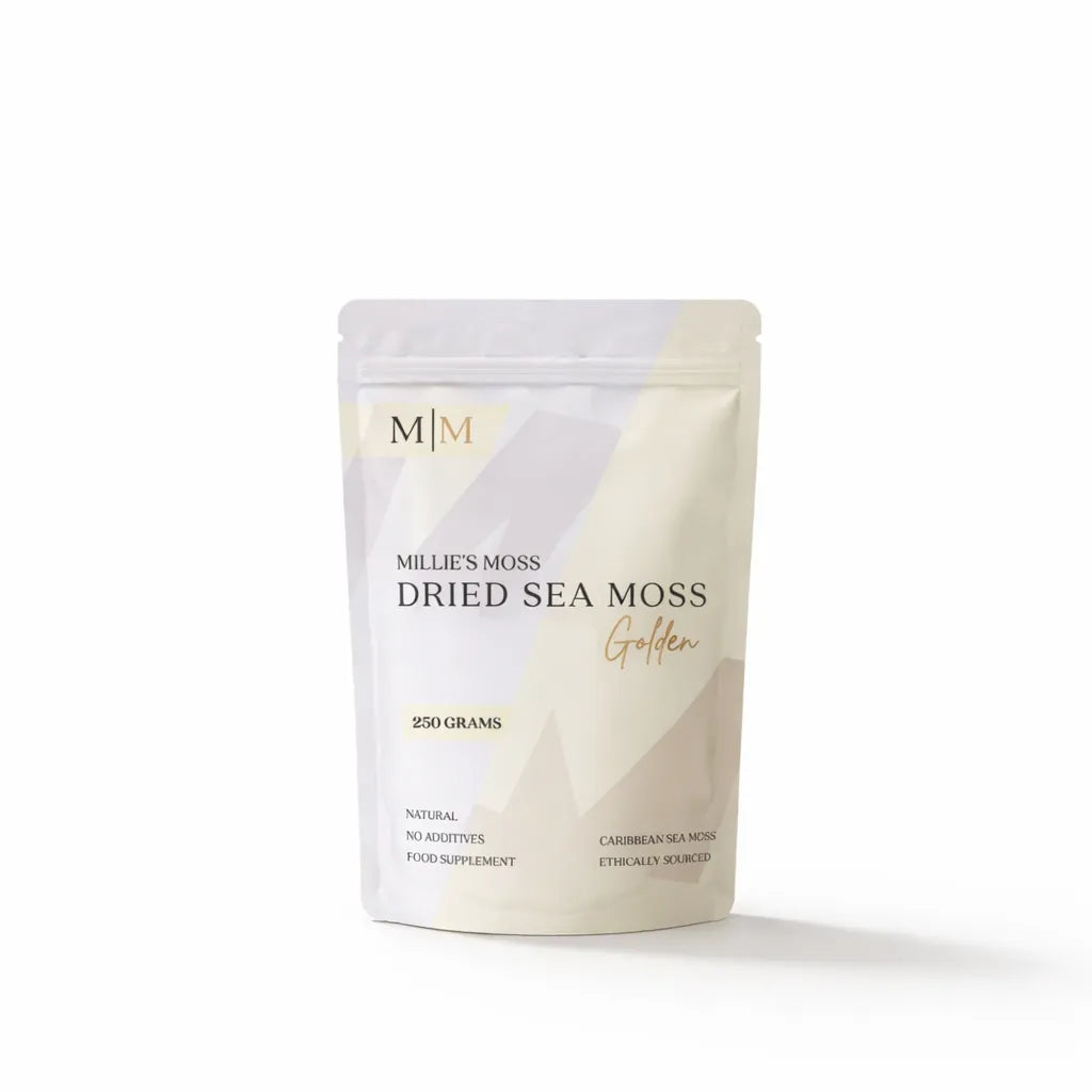 Millies Moss natural wildcrafted dried sea moss 250g pouch