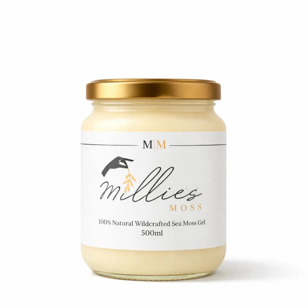 Millies Moss natural wildcrafted sea moss gel 500ml jar