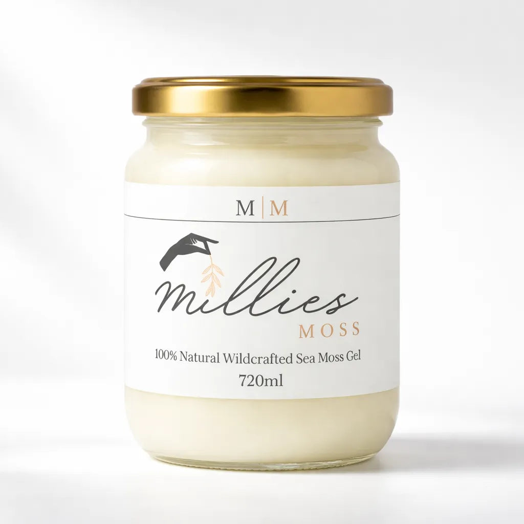 Millies Moss natural wildcrafted sea moss gel 720ml jar