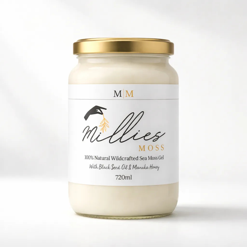Millies Moss natural wildcrafted sea moss gel 720ml jar