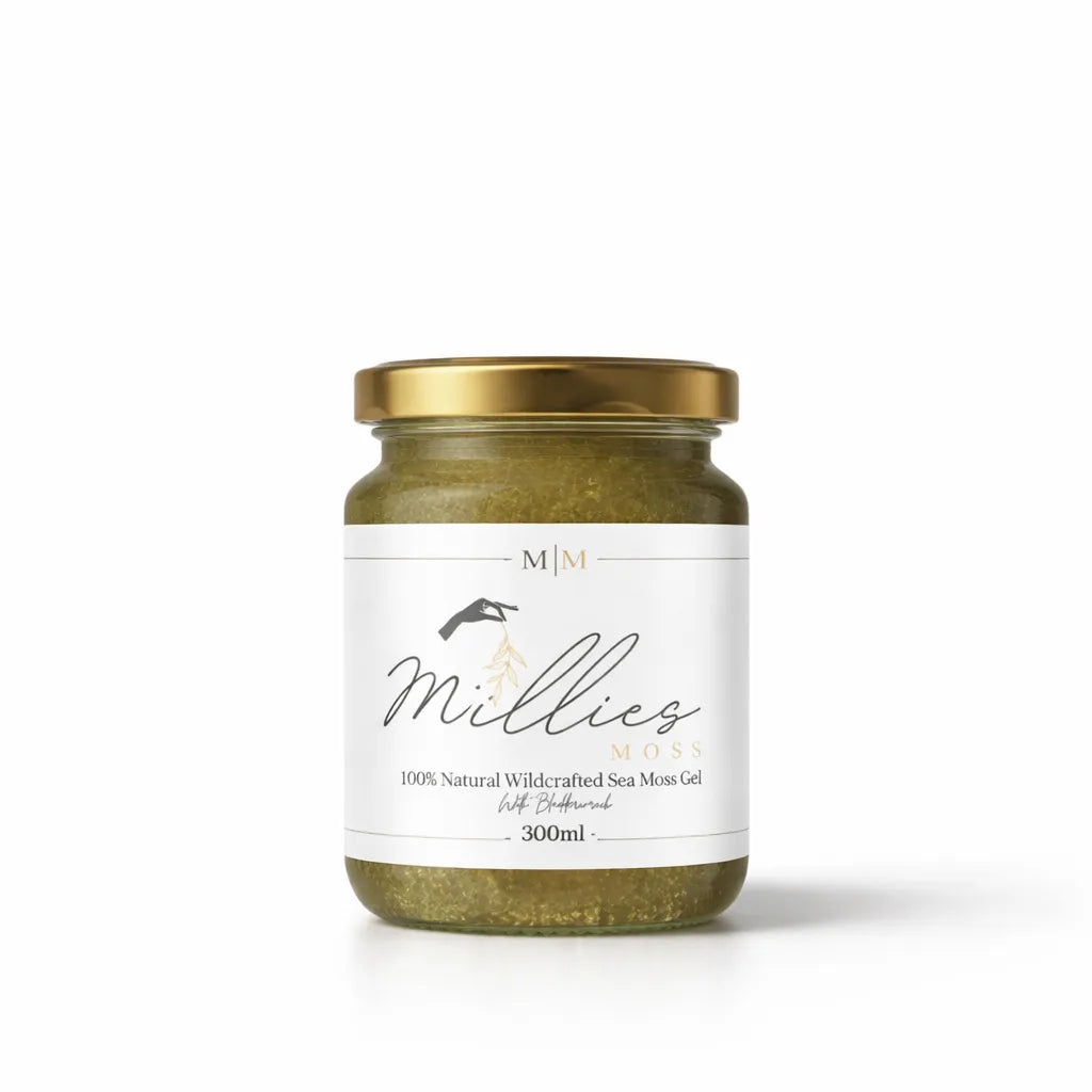 Millies Moss natural wildcrafted sea moss gel 300ml jar