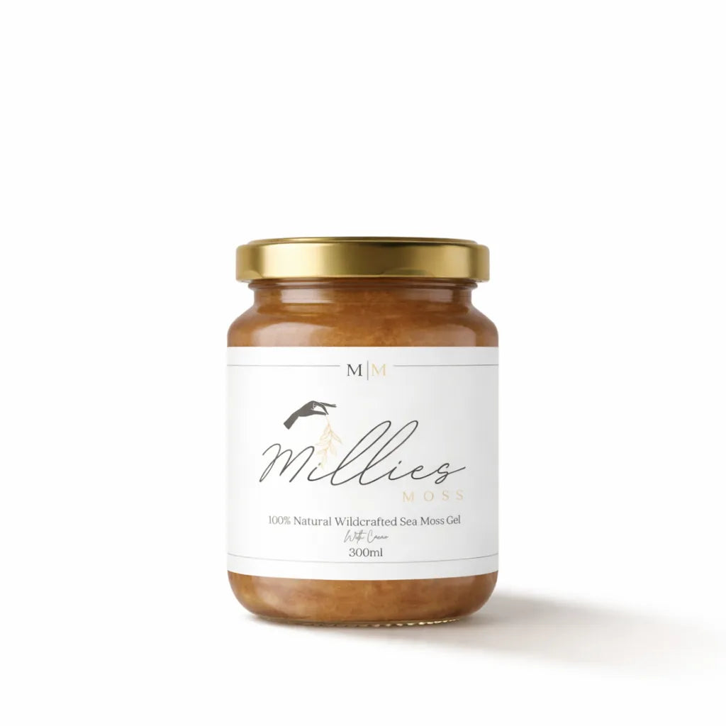 Millies Moss natural wildcrafted sea moss gel 300ml jar