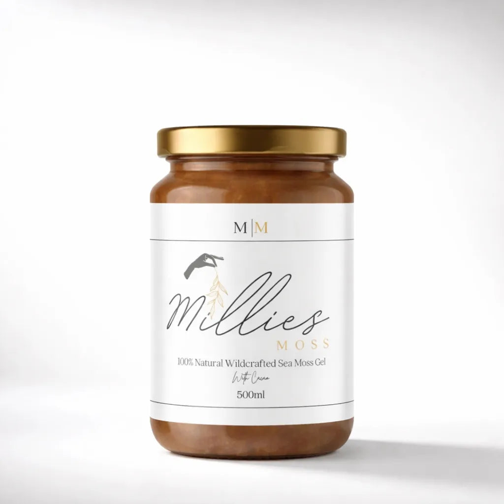 Millies Moss natural wildcrafted sea moss gel 500ml jar