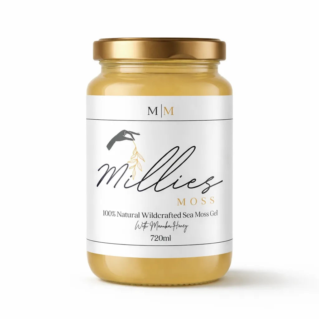 Millies Moss natural wildcrafted sea moss gel 720ml jar