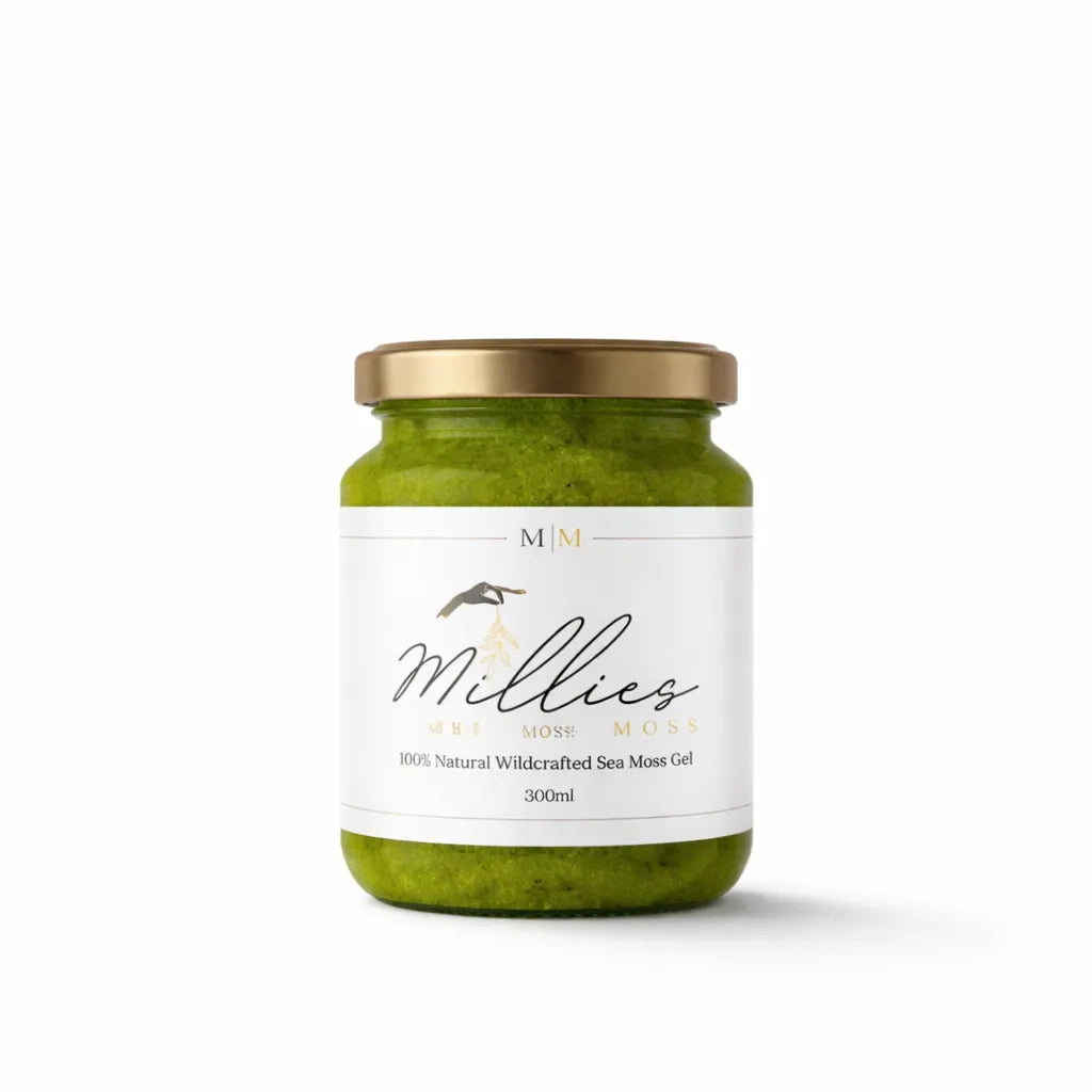 Millies Moss natural wildcrafted sea moss gel 300ml jar