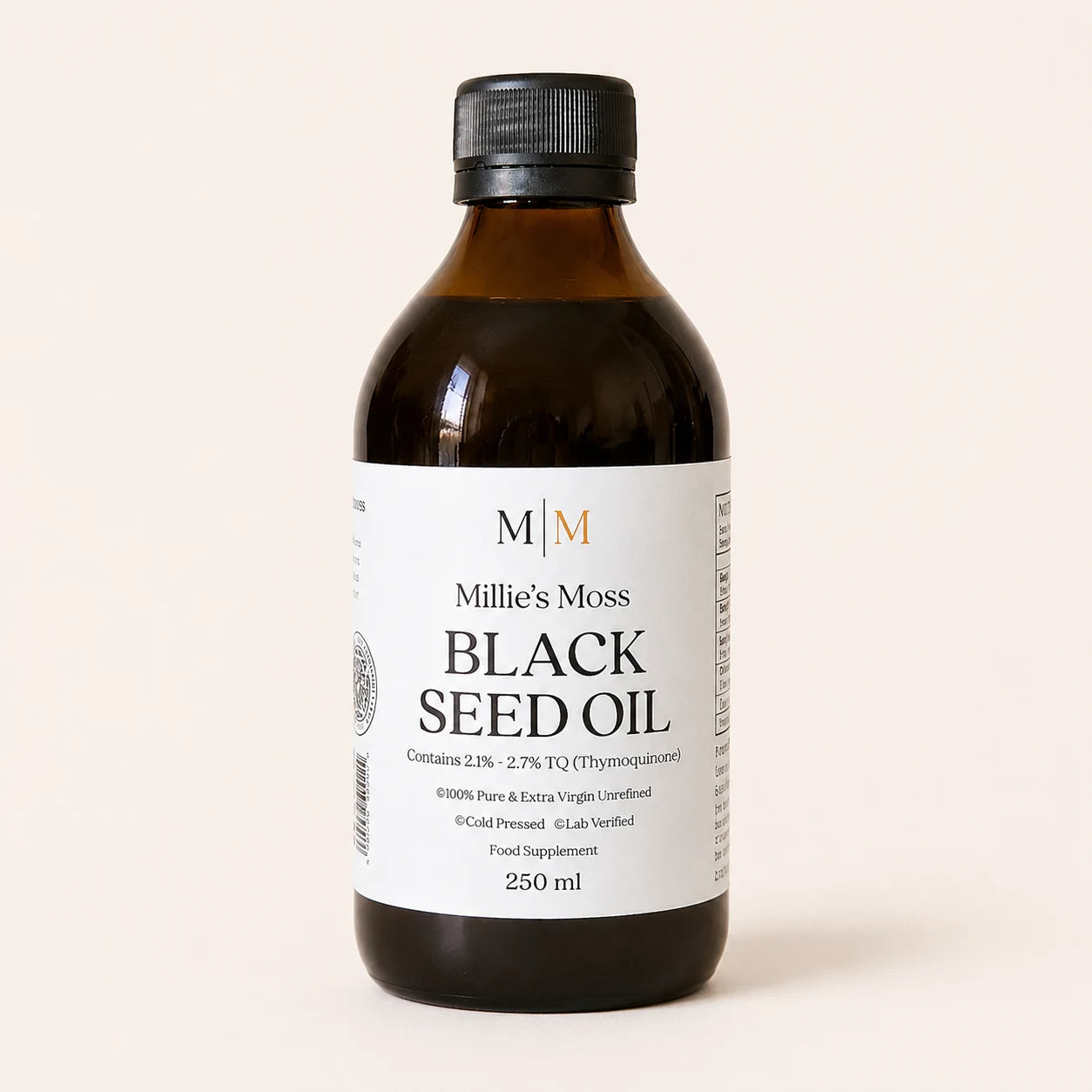 Millie’s Moss High-Strength Black Seed Oil 250ml