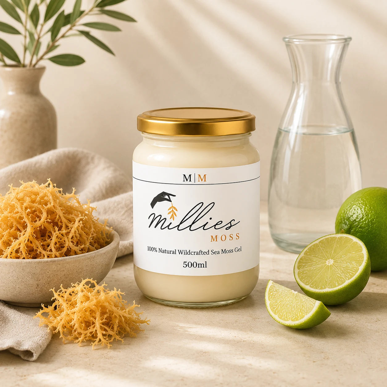 Millie's Moss Premium Golden Sea Moss Gel