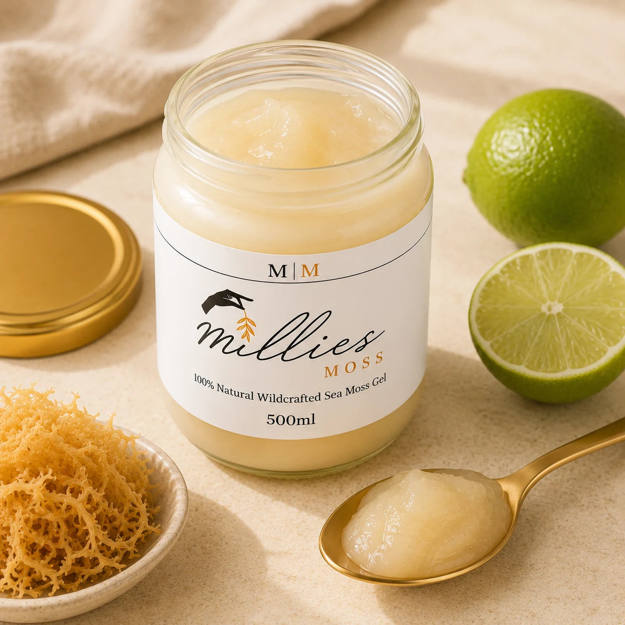 Millie's Moss Premium Golden Sea Moss Gel
