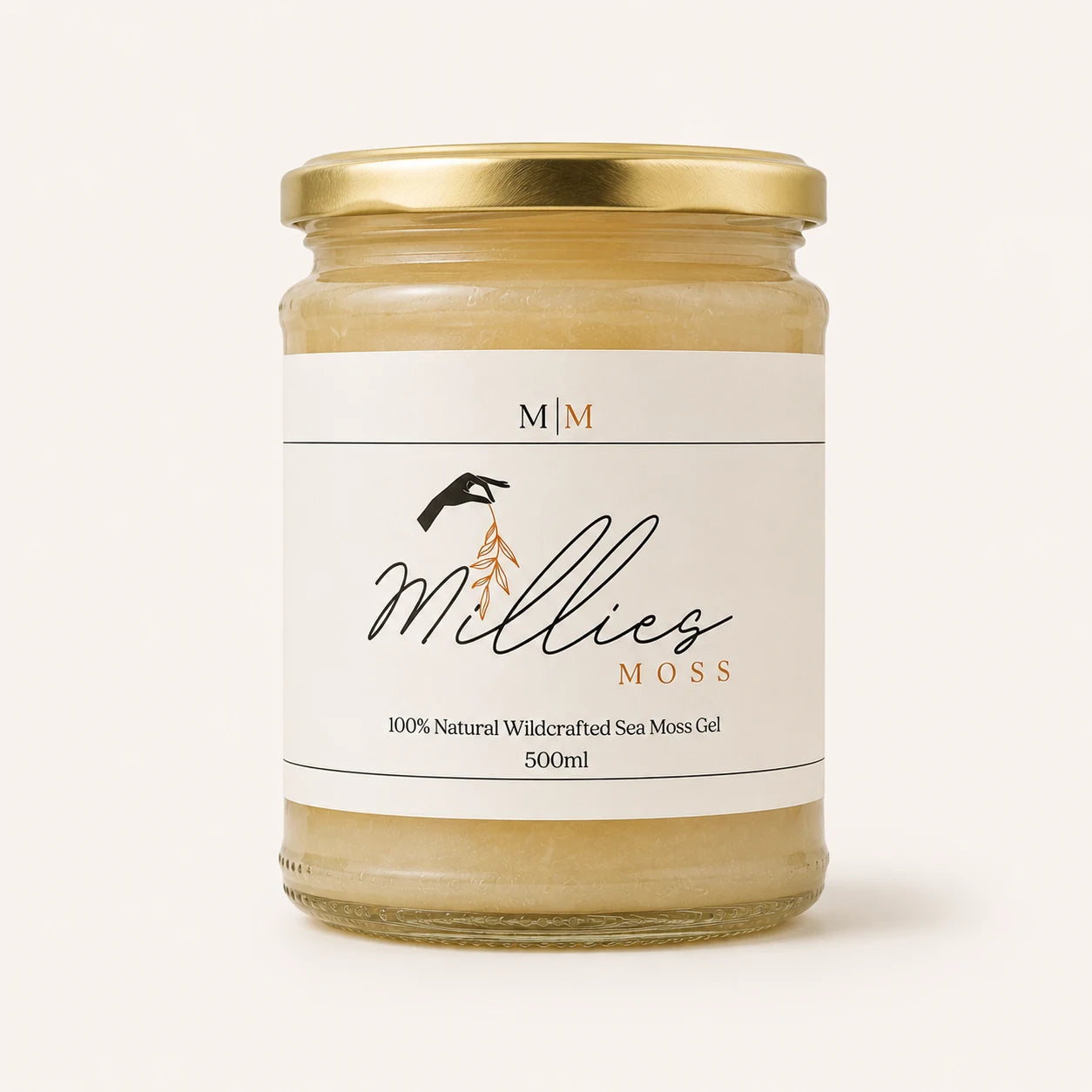 Millie’s Moss Premium Golden Sea Moss Gel 500ml jar
