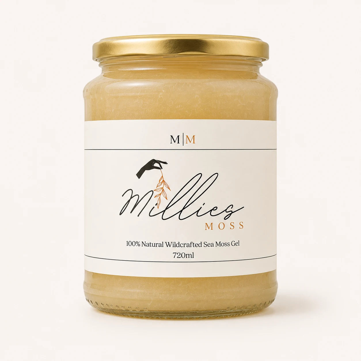 Millie’s Moss Premium Golden Sea Moss Gel 720ml jar