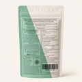 Back of Millie's Moss Sea Moss with Bladderwrack Capsules pouch showing ingredients, directions and supplement facts