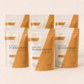 Millie’s Moss Sea Moss with Turmeric Capsules 6 pack bundle showing six pouches for a 6 month supply