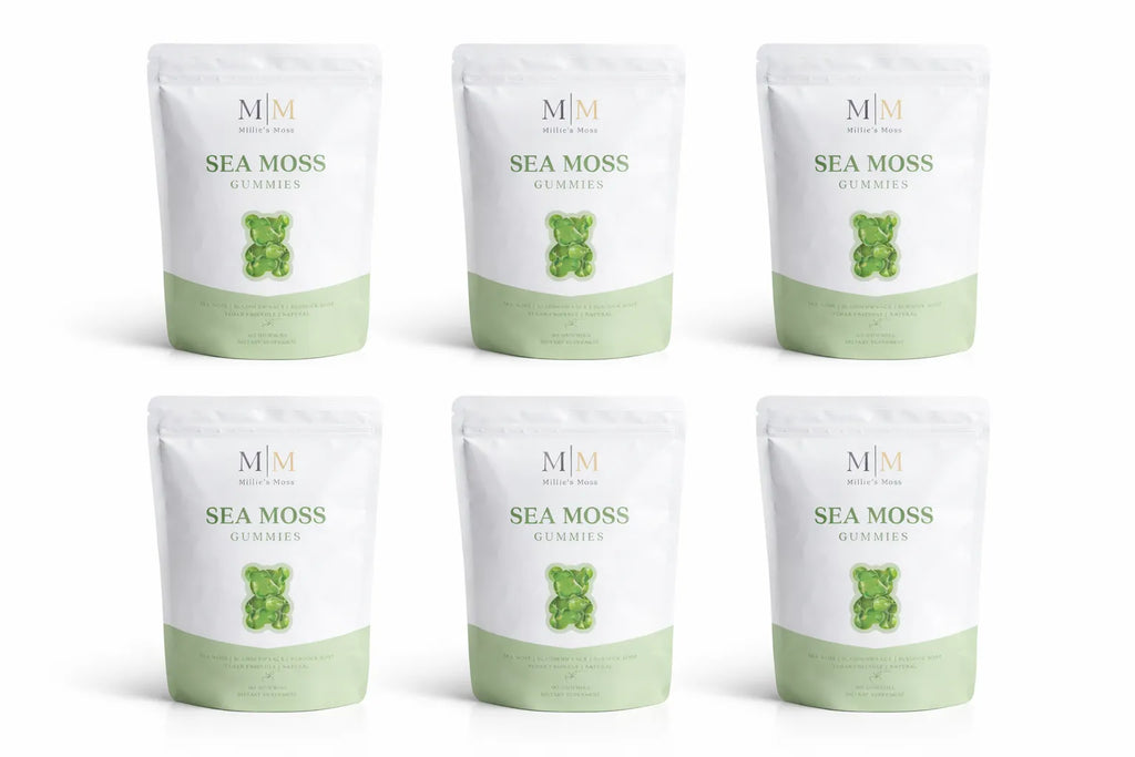Millies Moss sea moss gummies 6 pack bundle vegan sea moss supplement multipack